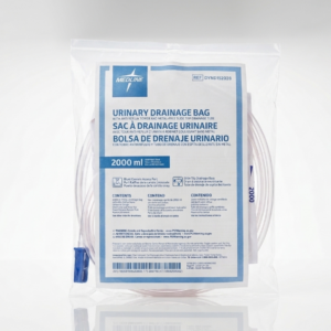 Medline 2000mL Urinary Drainage Bag with Anti-Reflux Tower
